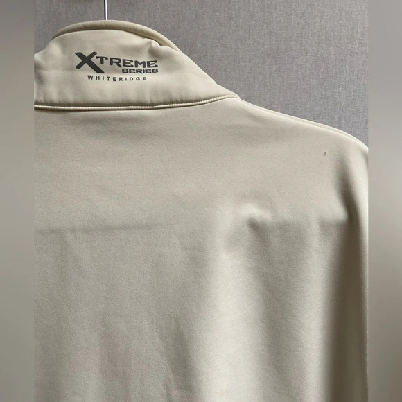 Whiteridge Xtreme Series Cream Fleece Golf Short Sleeve full zip jacket Sz S - Picture 6 of 15